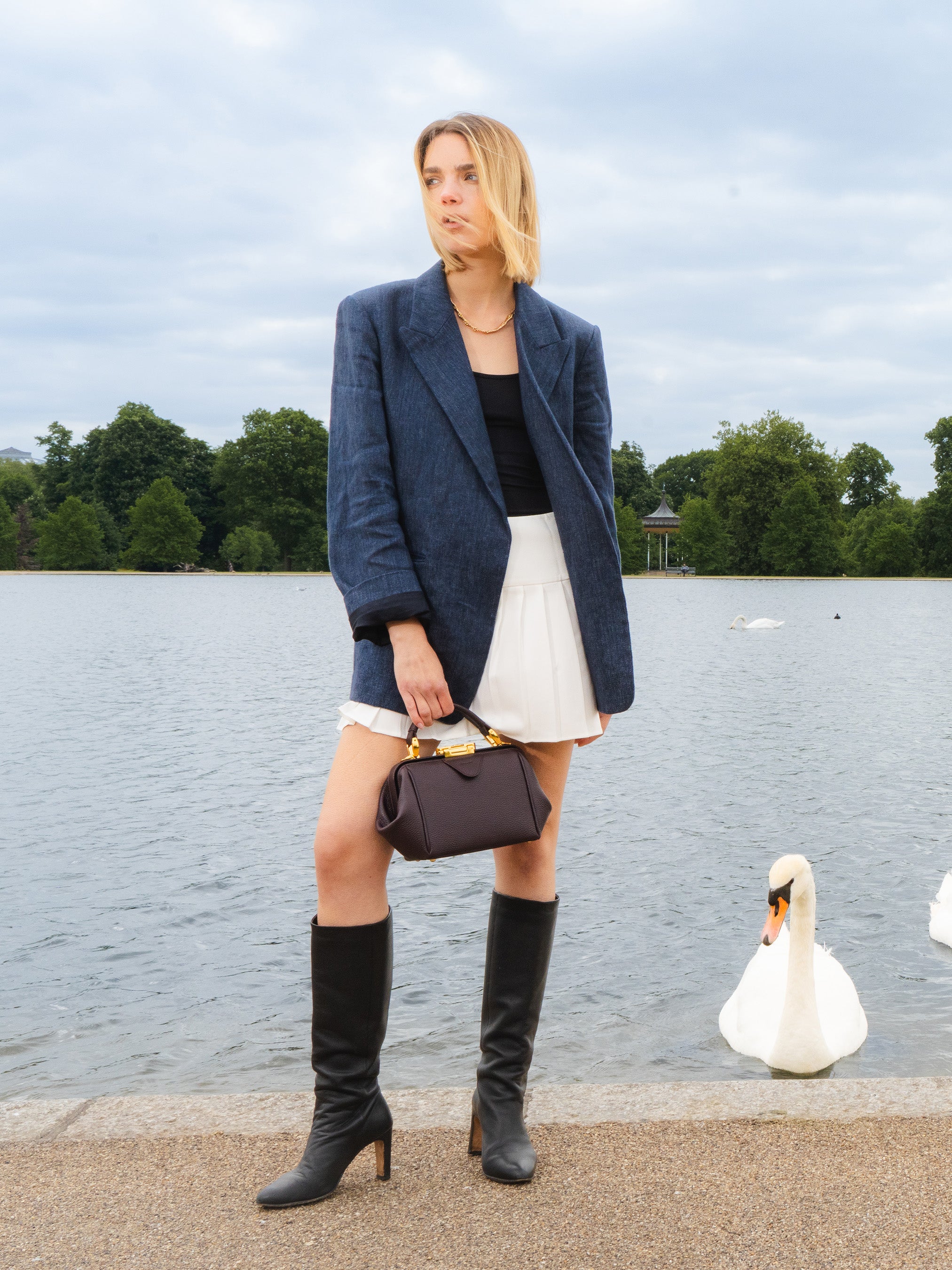 The Mini Sophie - Bordeaux Calf Grain - Image 2