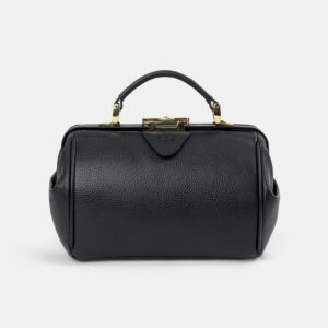 The Sophie -  Midnight Black Calf Grain
